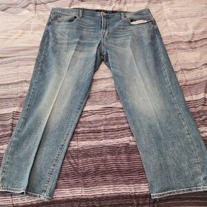 Lucky Brand Blue Straight Leg Jeans with Natural Fading